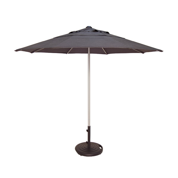 cantilever umbrella-patio hanging JOYESERY 10 ft. LED Cantilever Patio Umbrella, Outdoor Offset Hanging 360  Rotation with Adjustment and Cross Base in Taupe JUM-JC12K-LED